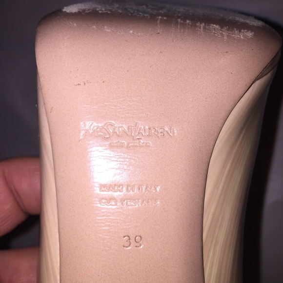 authentic SAINT LAURENT size 39 patent leather - Picture 2 of 8